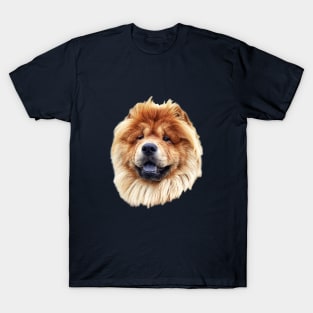 Chow Chow Fluffy Puppy Dog Head T-Shirt